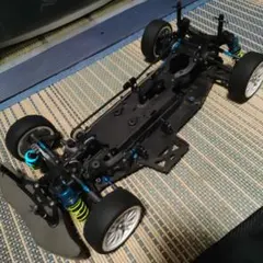 ホビーラジコン シャーシ 青と黒 カーボンファイバー - メルカリ