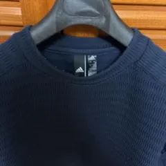 adidas ネイビー 半袖ショートスリーブニットアディダスのサムネイル