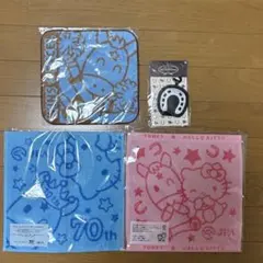 JRA ターフィー ハローキティー ハンドタオル3枚 クリーナークロス セット