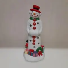 雪だるまキャンドルホルダー