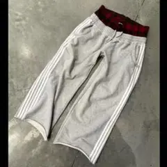 スウェットパンツ y2k ダブルウエスト レイヤード 見せパン Lサイズ