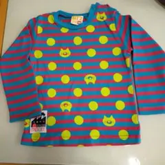 BIT'Z 長袖Tシャツ 90cm ボーダー ドット柄のサムネイル