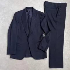 【美品】ポールスミス デザインスーツセットアップ ネイビーストライプ S