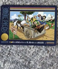 ONEPIECE カードダス ビジュアルアドベンチャー 10 ルフィ ゾロ 当時