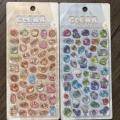 ぷくぷくキャンディシール　恐竜、くま、パン