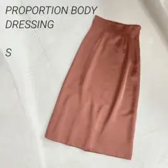 PROPORTIONBODYDRESSING ロングフレアスカート　光沢感　無地