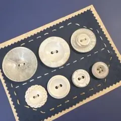 フランスアンティークボタン　アメリカビンテージボタンなど 7個セット