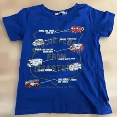 トミカ 消防車と救急車のプリント Tシャツ 100cm