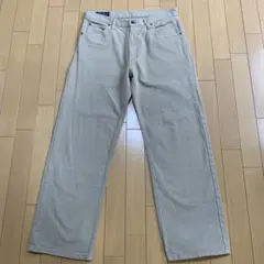 Eddie Bauer ベージュバギーデニムパンツのサムネイル