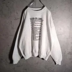 00s】ジェフベック スウェット XL ランズエンド バンT オールド 杢灰 