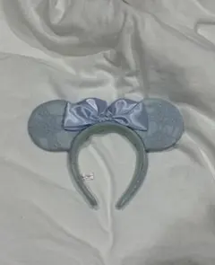 ディズニー ミッキー耳カチューシャ 水色