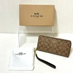 新品未使用❤️COACH コーチ 長財布 ストラップ付き 箱・保存袋付き