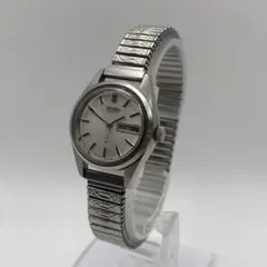 稼働】SEIKO セイコー レディース腕時計 自動巻き シルバー デイデイト