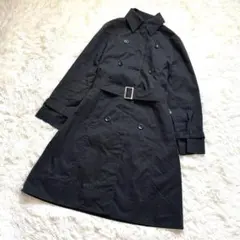 UNSPECK ベルト付トレンチコート　ロング　　ブラック　ライナー付き