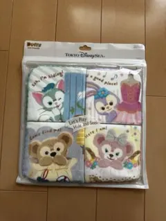 ディズニーリゾート、ミニタオル、ウォッシュタオルセットダッフィアンドフレンズレア ディズニーリゾート、ミニタオル、ウォッシュタオルセットダッフィ