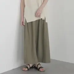 AMERICANHOLIC新品タグ付き フロントタックタイトスカート カーキ