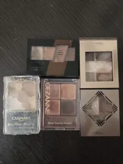 ブラウン系アイシャドウパレット5点セット