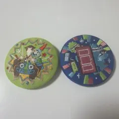 【新品未使用】　ディズニー　刺繍缶バッジ　第2弾　2個セット