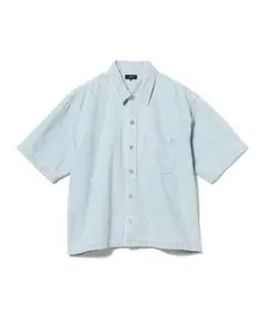 BEAMS ショート デニム シャツ【ワイドショートフィット】のサムネイル