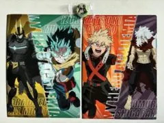 僕のヒーローアカデミア　クリアファイル2枚+缶バッジ1個　爆豪勝己&死柄木弔