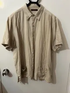 90s RICHARD MALCOLM Irish Linen レジャーシャツのサムネイル