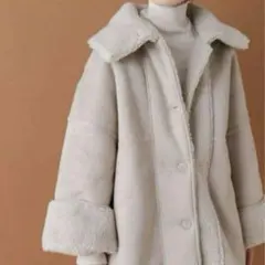 kastane ハイネックリバボアムートンジャケット