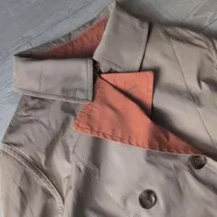 00s vintage リバーシブル トレンチコート オレンジ ベージュ 個性的