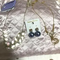 新品ネックレス 2点 ピアス セットのサムネイル