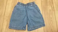 デニムハーフパンツ ゴムウエスト　GU 120