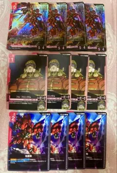 ガンダムカード シナンジュ LR 4枚 フル・フロンタル 4枚 格闘戦4枚セット