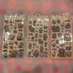 新作 ボンボンドロップ キャラクターシール 3シートセット