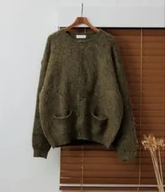 モヘア カーディガン