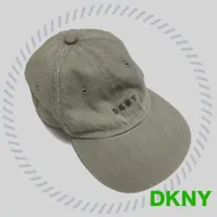 DKNY ミニロゴ　キャップ　グレー