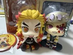 鬼滅の刃　るかっぷ　煉獄杏寿郎　宇髄天元 キス待ち顔風ちびフィギュアセット