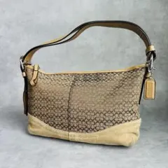 Y2K COACH Signature shoulder bag Beige