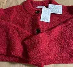 BEAUTY&YOUTH ウールアルパカブレンドブークレニットカーディガン