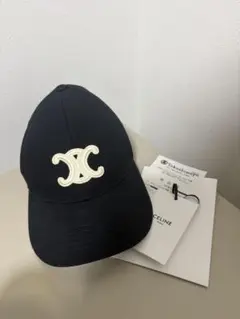 CELINE 黒 ベースボールキャップ Mサイズ - メルカリ