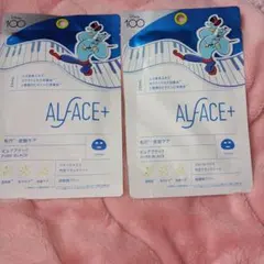 ALFACE+ ピュアブラック シートマスク 25mL 1枚2個セット