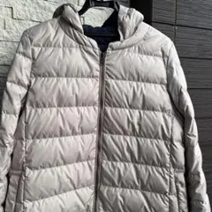 ゴールデンベア　ベージュ キルティング ダウンジャケット リバーシブル