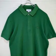 ラコステ　ポロシャツ　REGULARFIT　刺繍ロゴ　グリーン