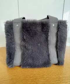 ファートートバッグ グレー