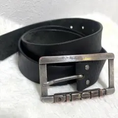 90s Italy イタリア製 DIESEL ディーゼル ベルト レザー 本革