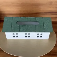 【レアカラー】salut! サリュ おうち ティッシュボックス　グリーン