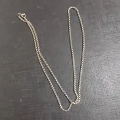 シルバーカラー ロールチェーン ネックレス