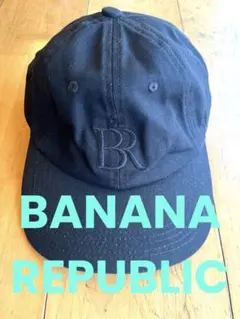 バナリパ 6パネル ベースボール キャップ 黒 banana republic