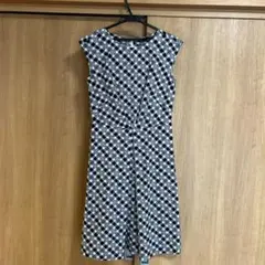 ブルックスブラザーズ　ノースリーブひざ丈ワンピース チェック柄