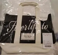 新品未使用herlipto mini tote ルミネミニトートバッグ ブラックのサムネイル