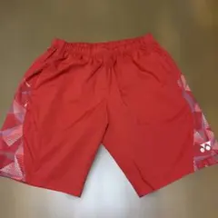 YONEX ハーフパンツ レッドユニ Lサイズ　赤　ゲームのサムネイル