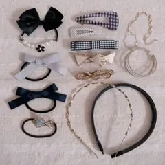 ヘアアクセサリー まとめ売り ゴム バレッタ ピン カチューシャ