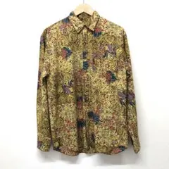 90s ユーロヴィンテージ 総柄コットンシャツ